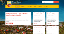 Desktop Screenshot of mesto-hranice.cz