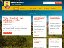 Tablet Screenshot of mesto-hranice.cz